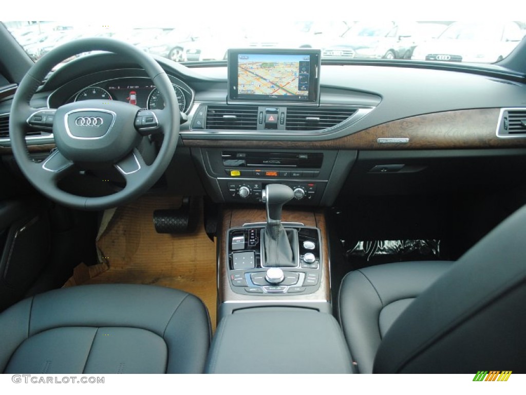 2013 Audi A7 3.0T quattro Premium Plus Black Dashboard Photo #81370908