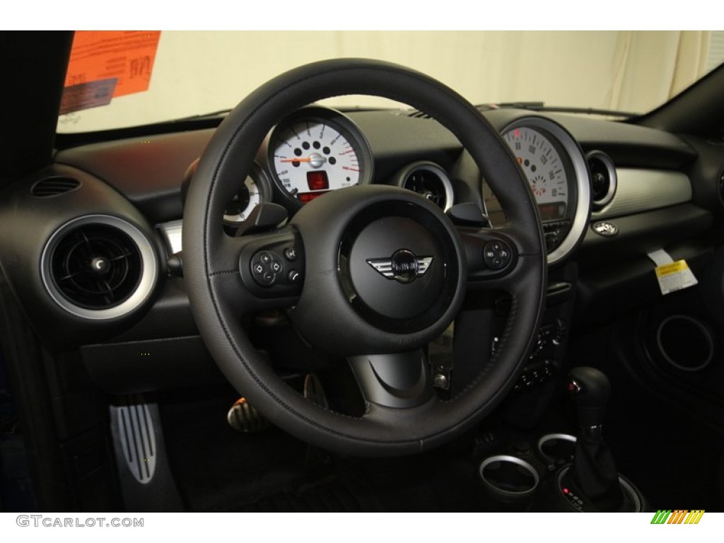 2013 Cooper S Roadster - Lightning Blue Metallic / Carbon Black photo #26