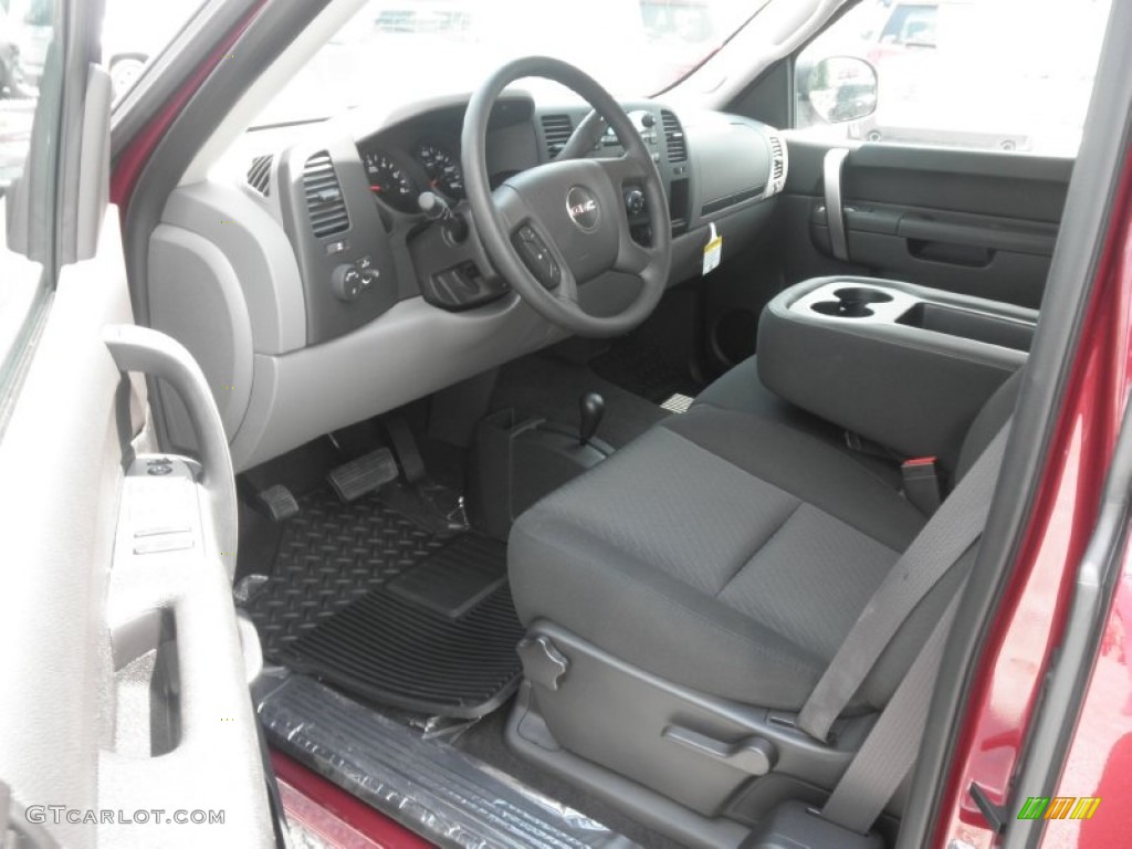 Dark Titanium Interior 2013 GMC Sierra 1500 SL Extended Cab 4x4 Photo #81373479