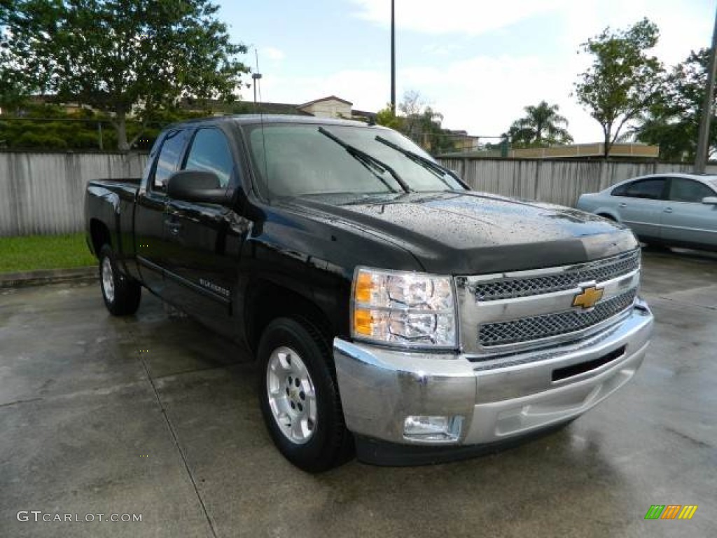 2012 Silverado 1500 LT Extended Cab - Black / Ebony photo #2