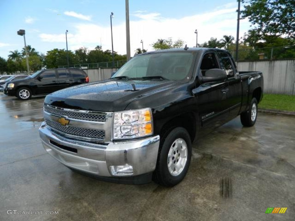 2012 Silverado 1500 LT Extended Cab - Black / Ebony photo #8