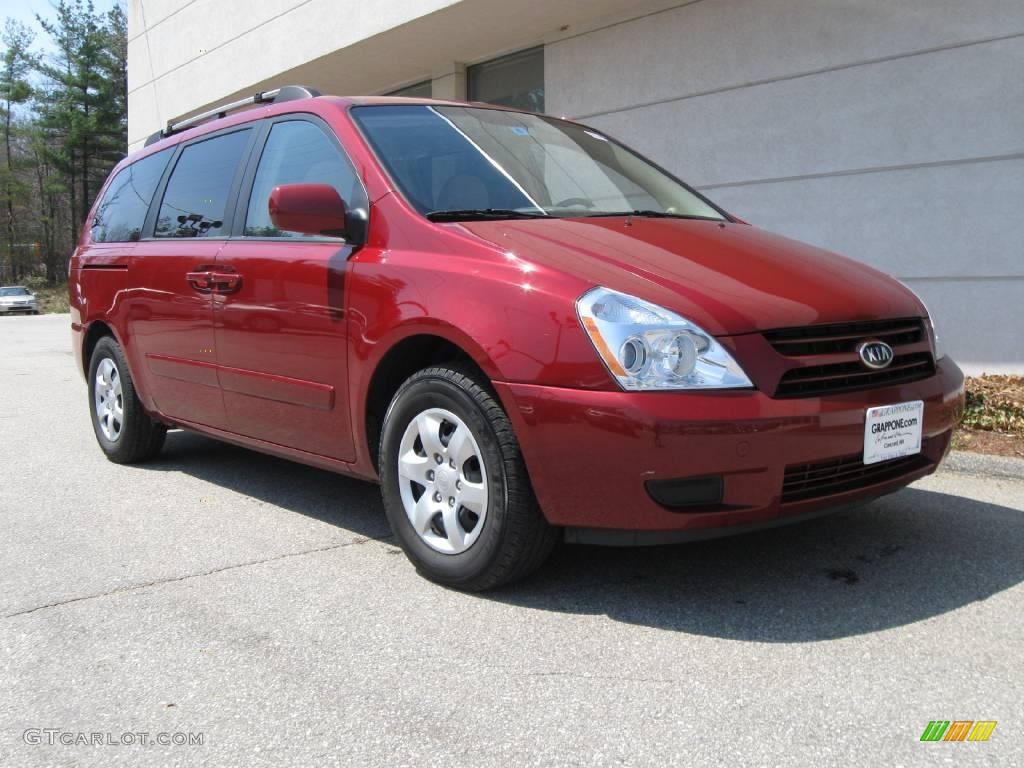 2006 Sedona LX - Claret Red / Beige photo #1