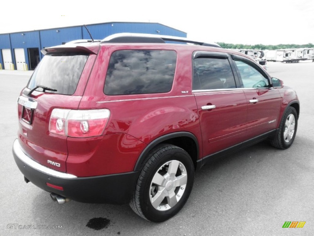 2007 Acadia SLT AWD - Red Jewel Tintcoat / Titanium photo #36