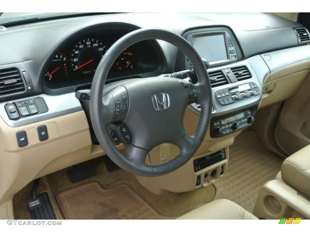 2010 Honda Odyssey EX-L Beige Dashboard Photo #81375339