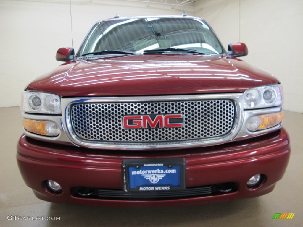 2003 Yukon Denali AWD - Garnet Red Metallic / Stone Gray photo #2