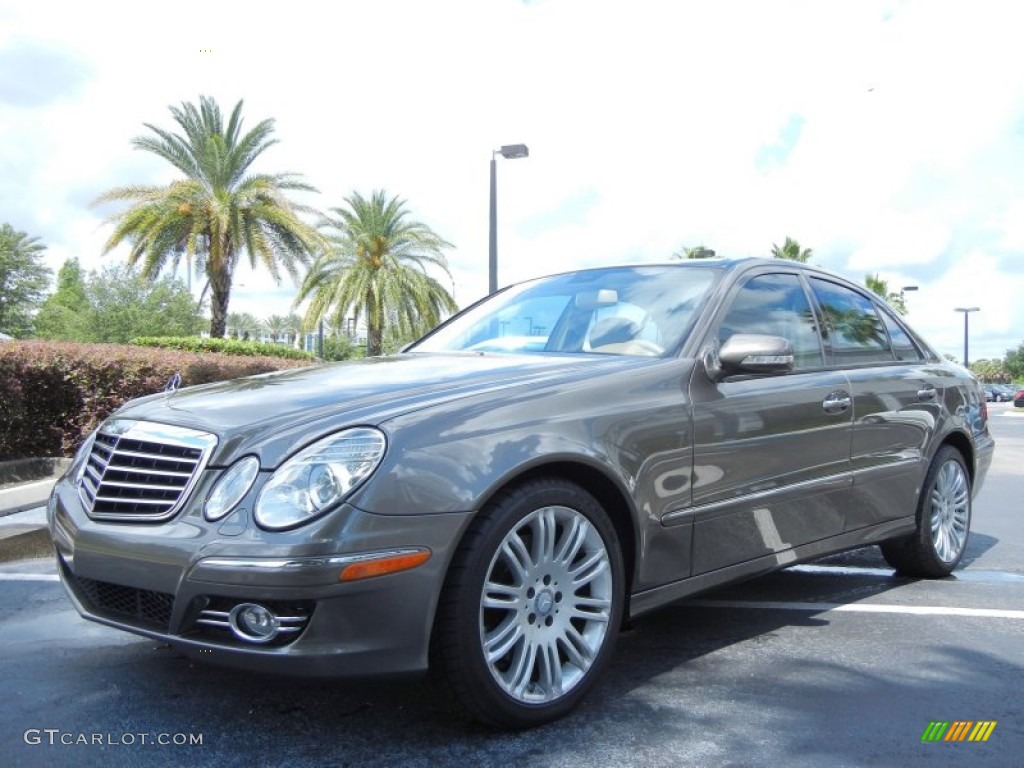 Indium Grey Metallic 2008 Mercedes-Benz E 350 4Matic Sedan Exterior Photo #81376021