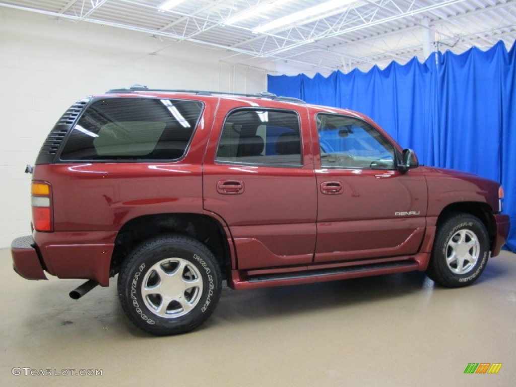 2003 Yukon Denali AWD - Garnet Red Metallic / Stone Gray photo #8