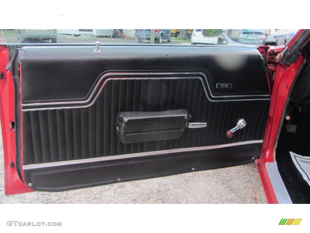 1970 Chevrolet Chevelle Malibu Sport Coupe Black Door Panel Photo #81376443