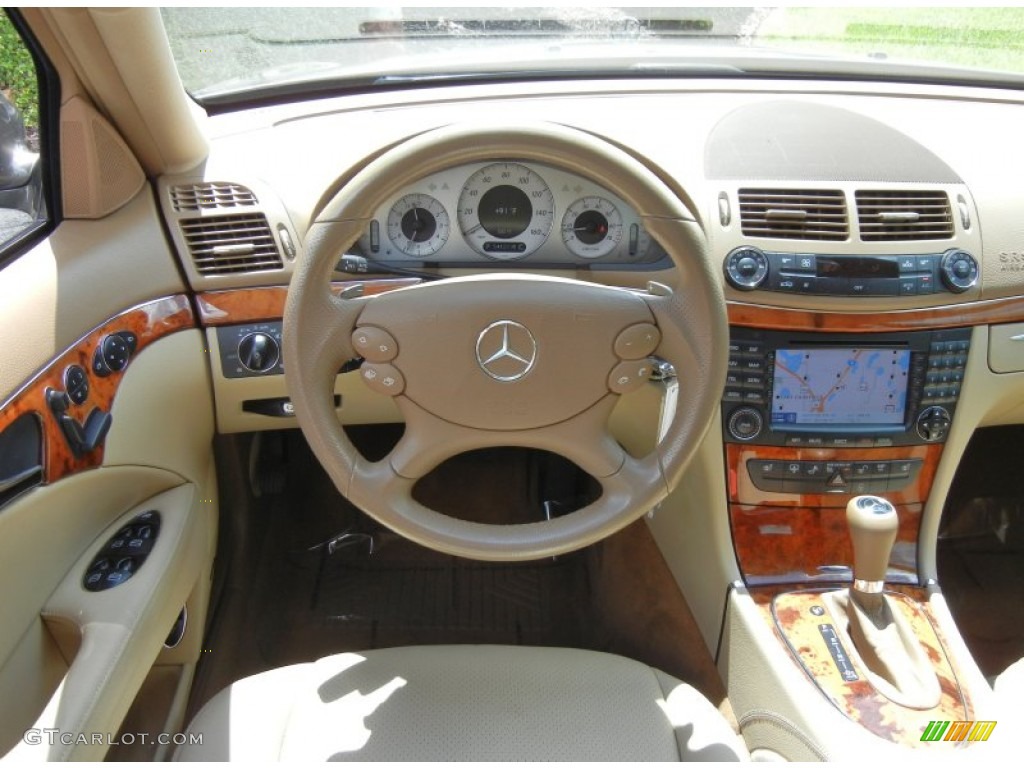 2008 Mercedes-Benz E 350 4Matic Sedan Cashmere Dashboard Photo #81376482