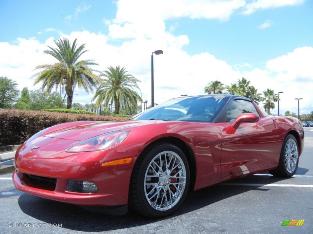 2005 Corvette Coupe - Magnetic Red Metallic / Ebony photo #3