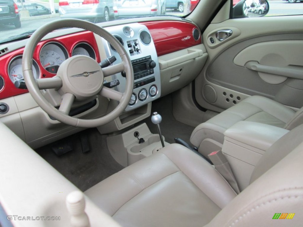 2006 PT Cruiser Touring Convertible - Inferno Red Crystal Pearl / Pastel Pebble Beige photo #10