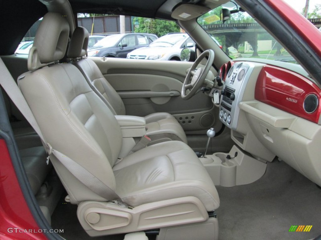 2006 PT Cruiser Touring Convertible - Inferno Red Crystal Pearl / Pastel Pebble Beige photo #15