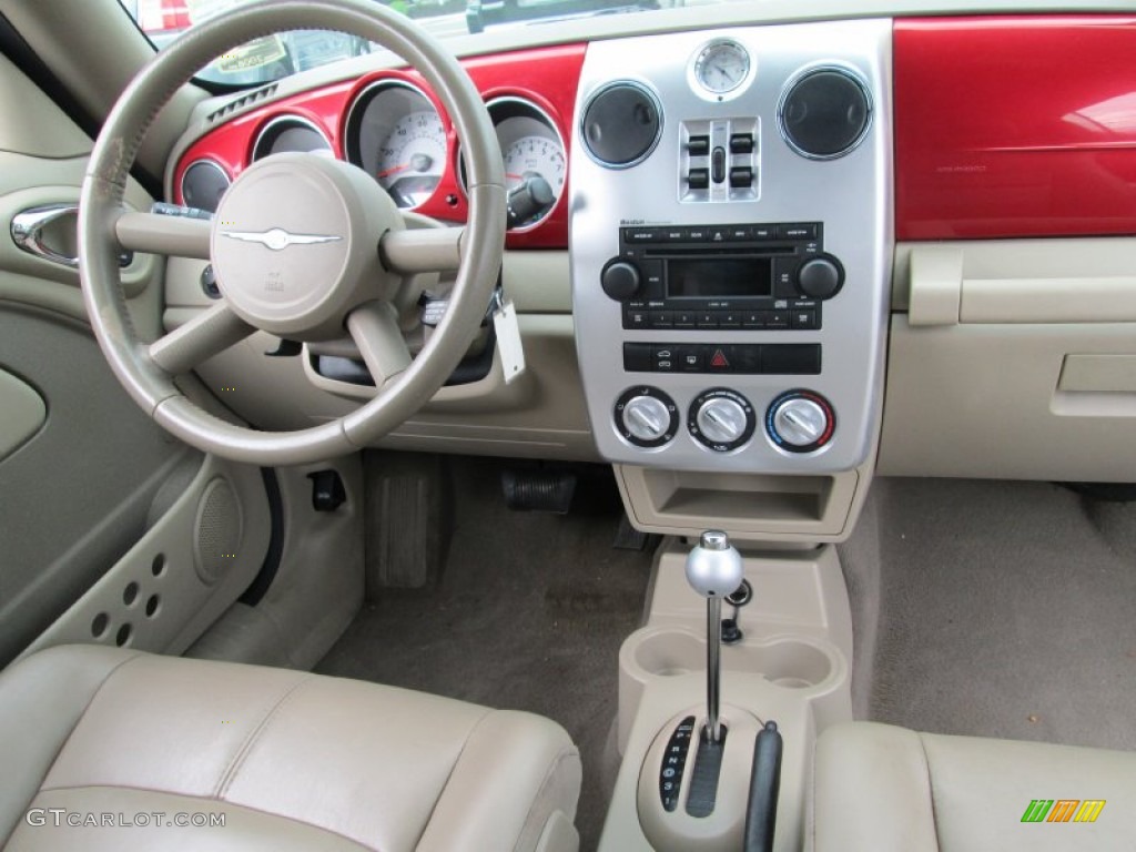 2006 PT Cruiser Touring Convertible - Inferno Red Crystal Pearl / Pastel Pebble Beige photo #18