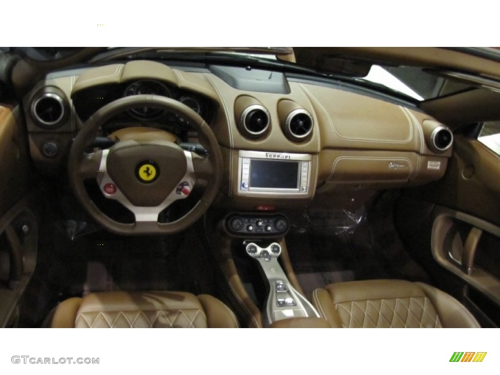2011 Ferrari California Standard California Model Brown Dashboard Photo #81378178