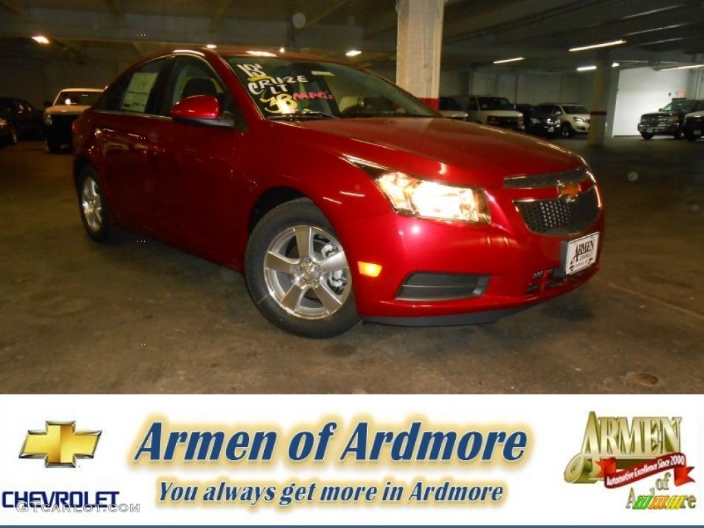 2013 Cruze LT - Crystal Red Metallic Tintcoat / Jet Black photo #1