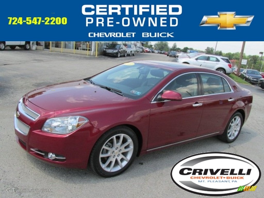 2010 Malibu LTZ Sedan - Red Jewel Tintcoat / Ebony photo #1