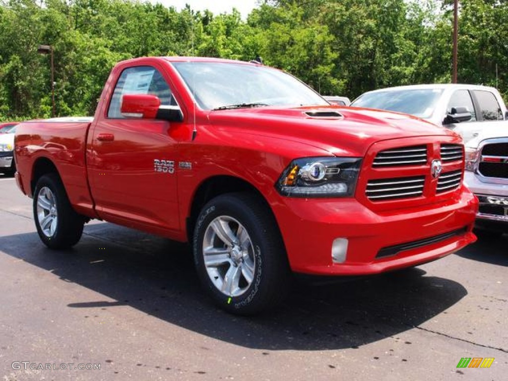 Flame Red 2013 Ram 1500 Sport Regular Cab 4x4 Exterior Photo #81378851