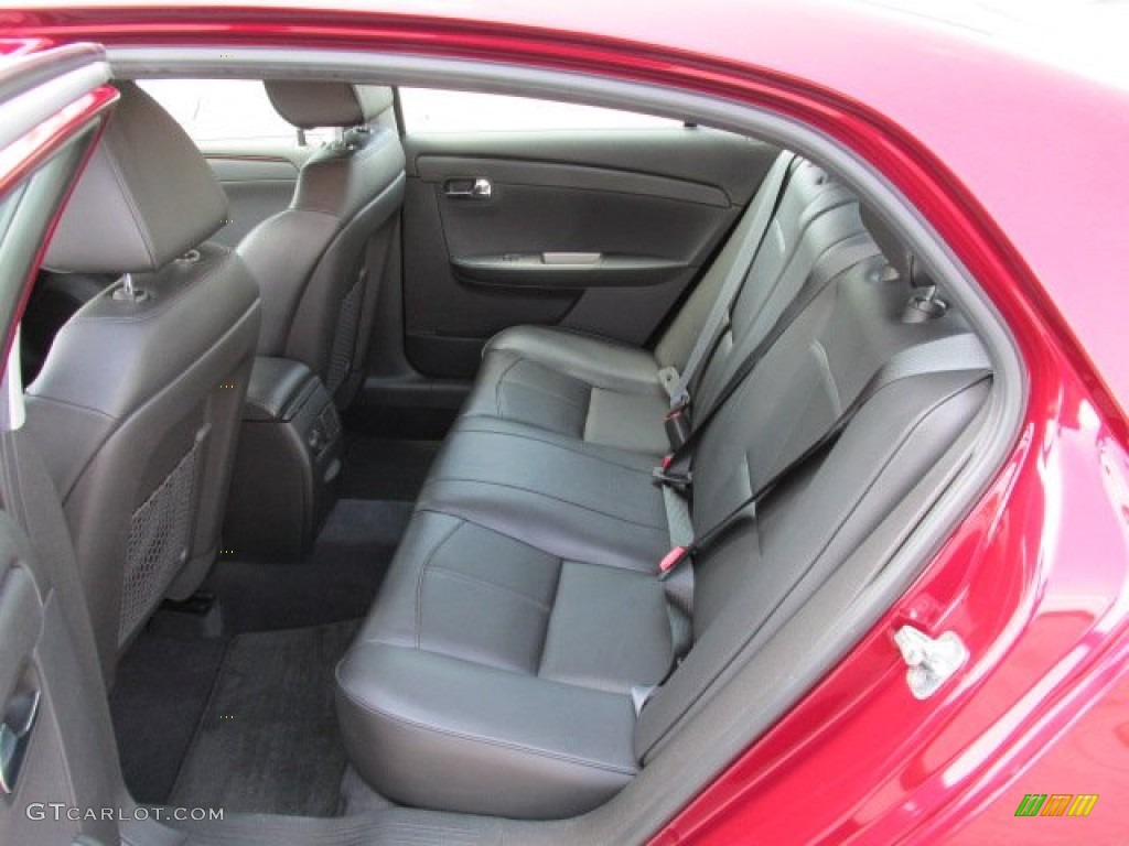 Ebony Interior 2010 Chevrolet Malibu LTZ Sedan Photo #81378853