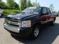 2007 Black Chevrolet Silverado 1500 LS Extended Cab 4x4  photo #2