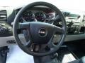 Dark Titanium 2011 GMC Sierra 2500HD Work Truck Crew Cab 4x4 Steering Wheel