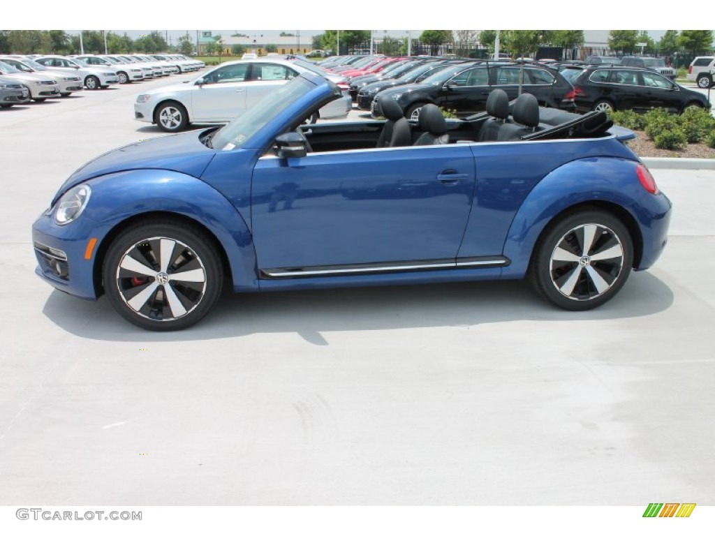 Reef Blue Metallic 2013 Volkswagen Beetle Turbo Convertible Exterior Photo #81383320