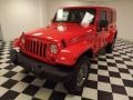 2013 Rock Lobster Red Jeep Wrangler Unlimited Rubicon 4x4  photo #1
