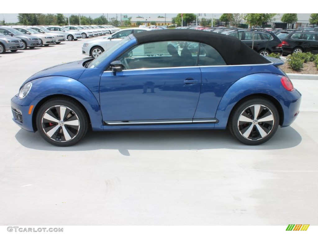 Reef Blue Metallic 2013 Volkswagen Beetle Turbo Convertible Exterior Photo #81383494