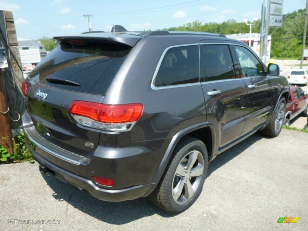 2014 Grand Cherokee Overland 4x4 - Granite Crystal Metallic / Overland Morocco Black photo #4