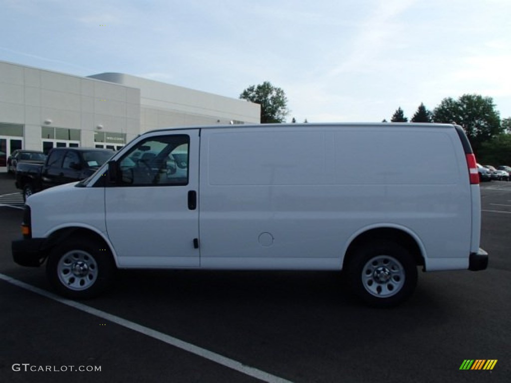 2013 Express 1500 AWD Cargo Van - Summit White / Medium Pewter photo #1