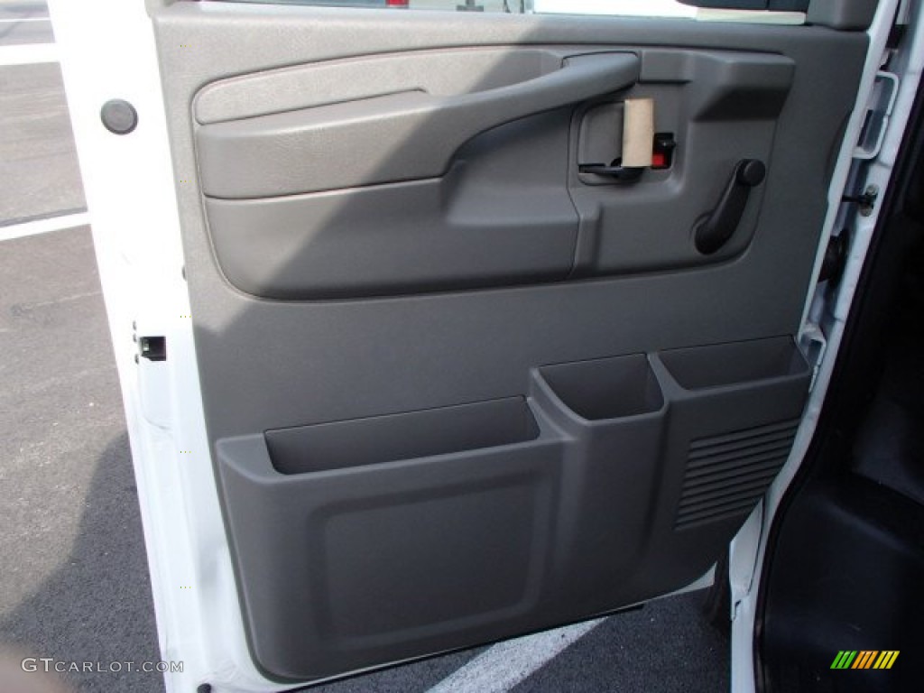 2013 Chevrolet Express 1500 AWD Cargo Van Medium Pewter Door Panel Photo #81384581