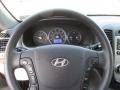 2009 Hyundai Santa Fe Gray Interior Steering Wheel Photo