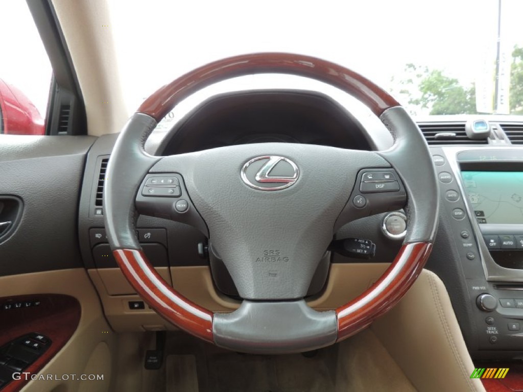 2008 Lexus GS 350 AWD Cashmere Steering Wheel Photo #81385566