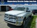 Bright White - 3500 Laramie Crew Cab 4x4 Dually Photo No. 1