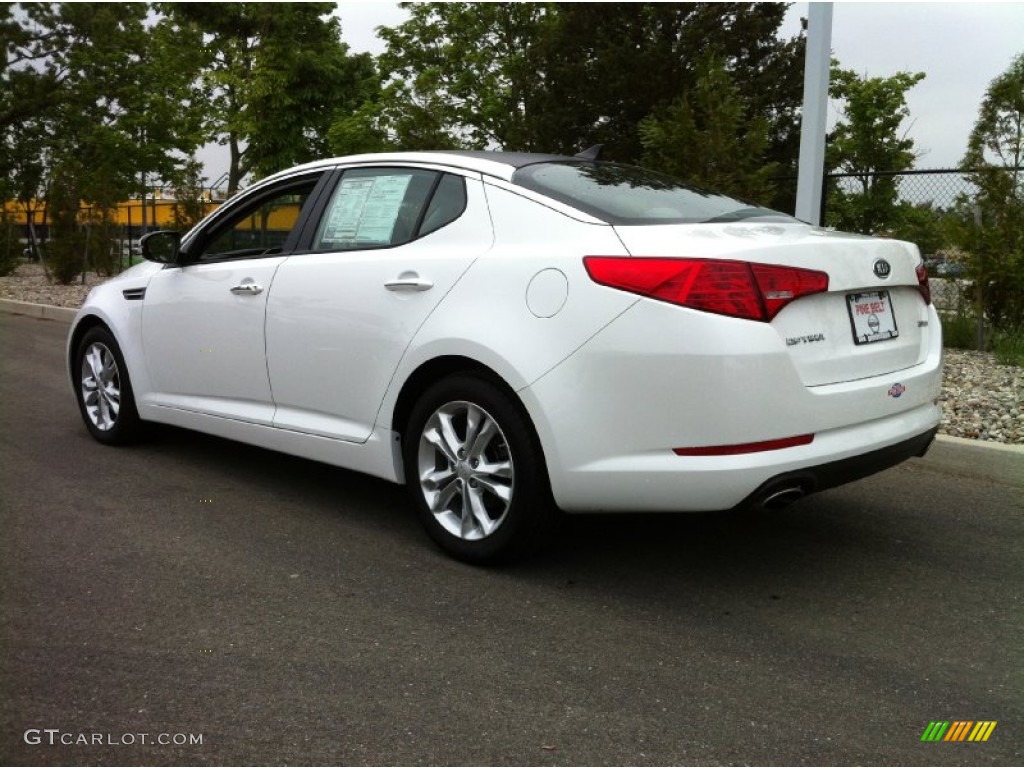 2012 Optima EX - Snow White Pearl / Gray photo #5