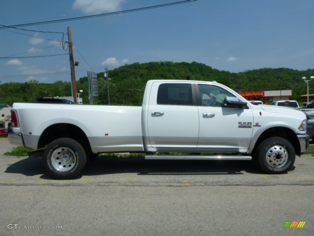 Bright White 2013 Ram 3500 Laramie Crew Cab 4x4 Dually Exterior Photo #81385803
