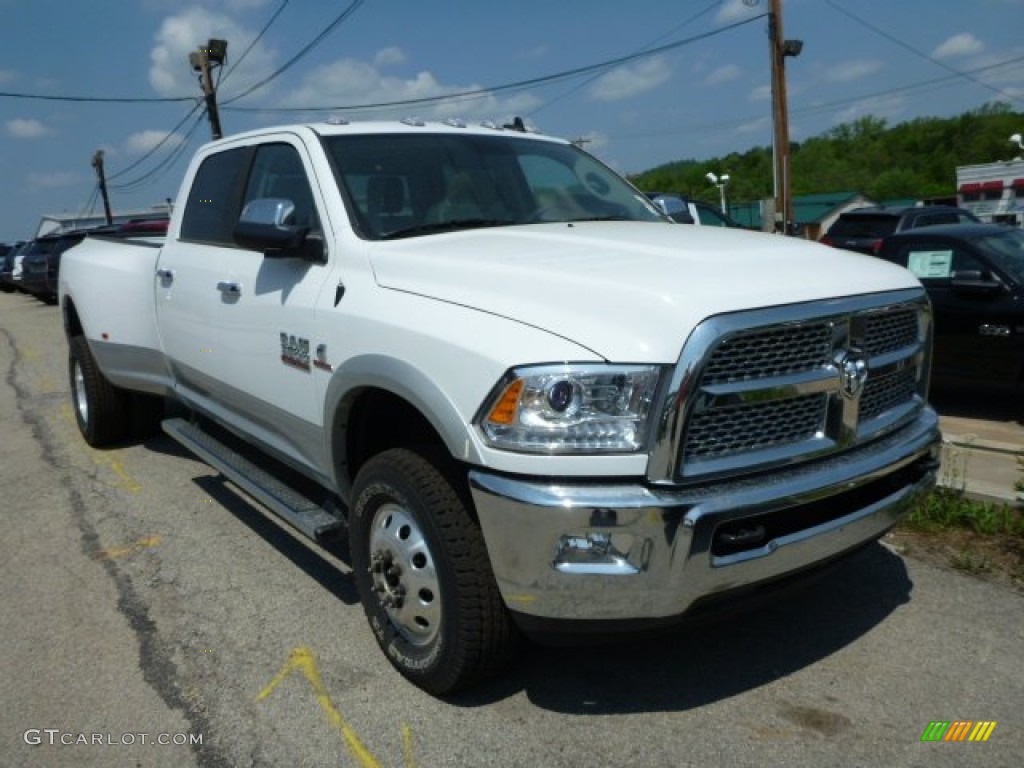 Bright White 2013 Ram 3500 Laramie Crew Cab 4x4 Dually Exterior Photo #81385824