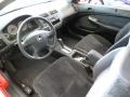 2002 Honda Civic Black Interior Prime Interior Photo