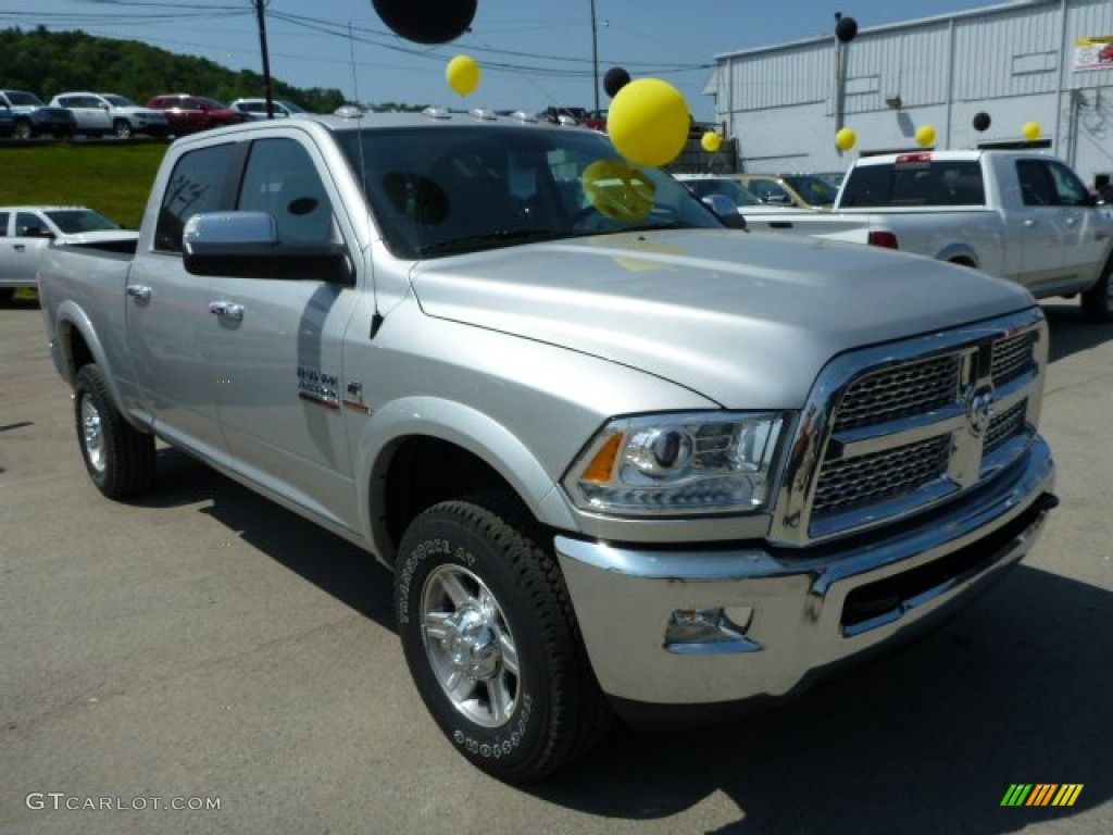 Bright Silver Metallic 2013 Ram 2500 Laramie Crew Cab 4x4 Exterior Photo #81386282