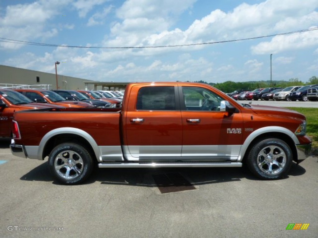 Copperhead Pearl 2013 Ram 1500 Laramie Crew Cab 4x4 Exterior Photo #81386693