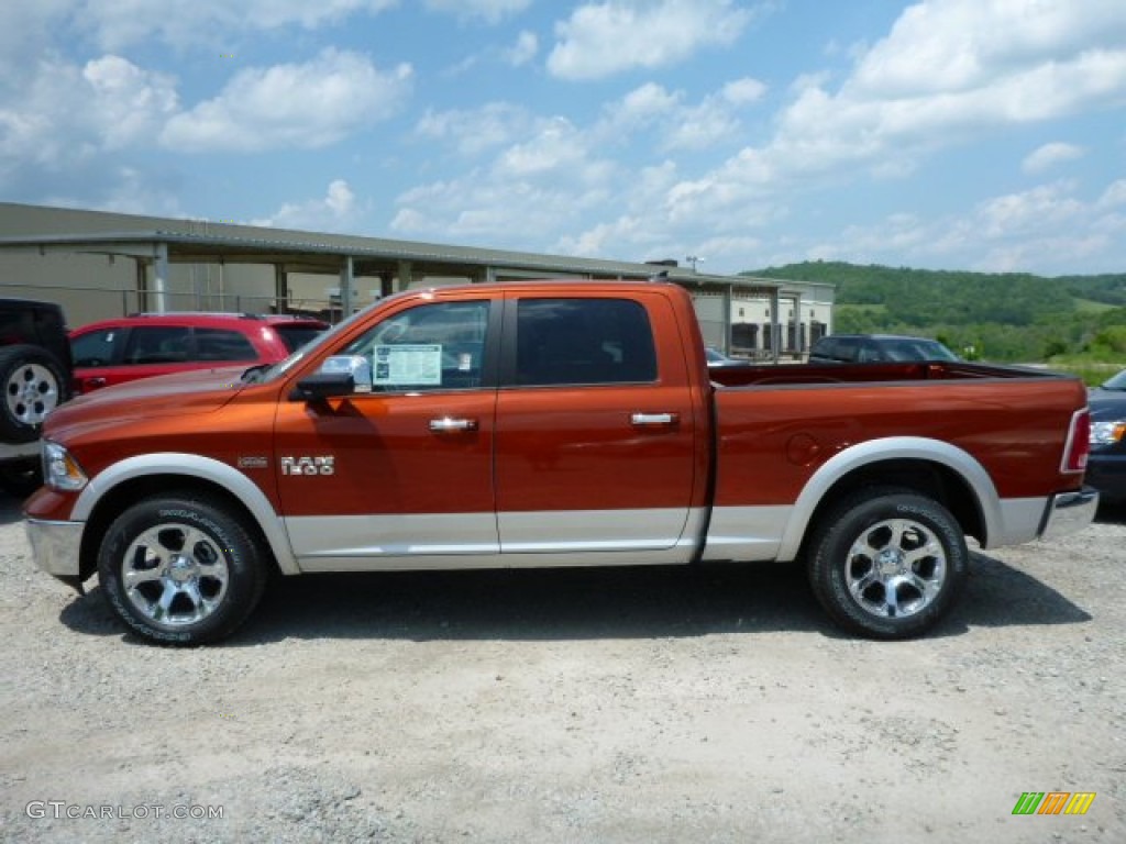 Copperhead Pearl 2013 Ram 1500 Laramie Crew Cab 4x4 Exterior Photo #81387054