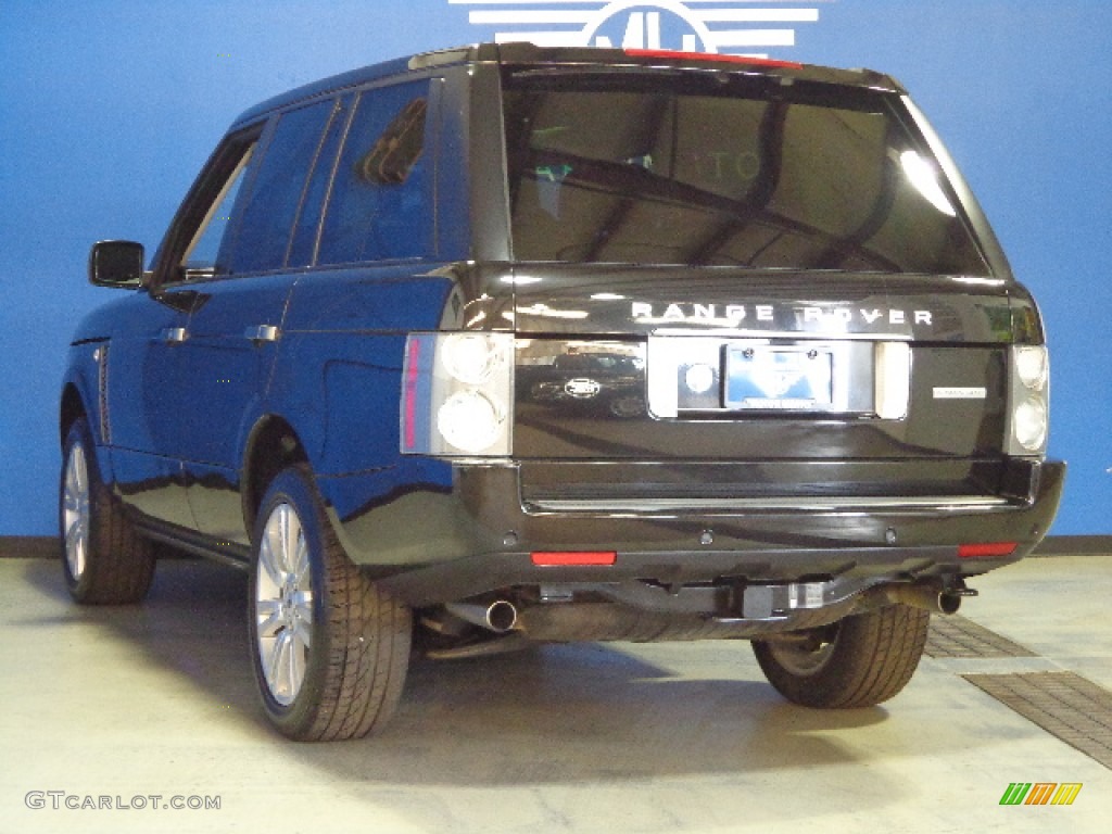 2009 Range Rover Supercharged - Santorini Black Metallic / Jet Black/Jet Black photo #8