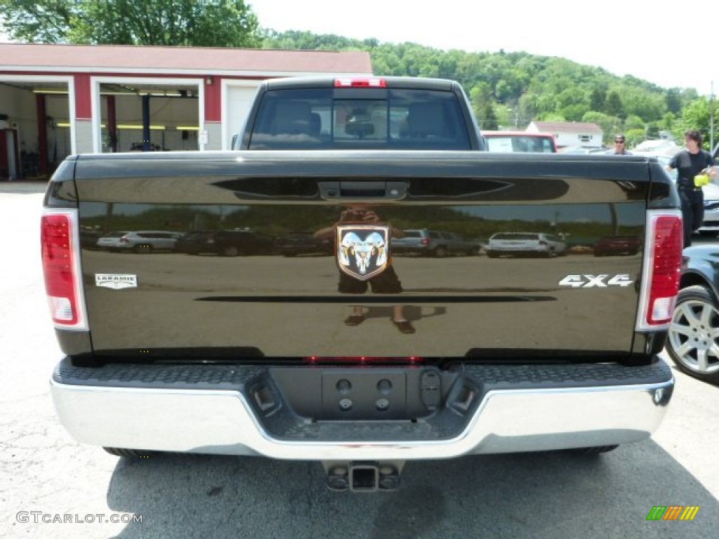 2013 3500 Laramie Crew Cab 4x4 Dually - Black Gold Pearl / Canyon Brown/Light Frost Beige photo #4