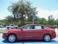 2013 Ruby Red Metallic Ford Fusion SE  photo #2