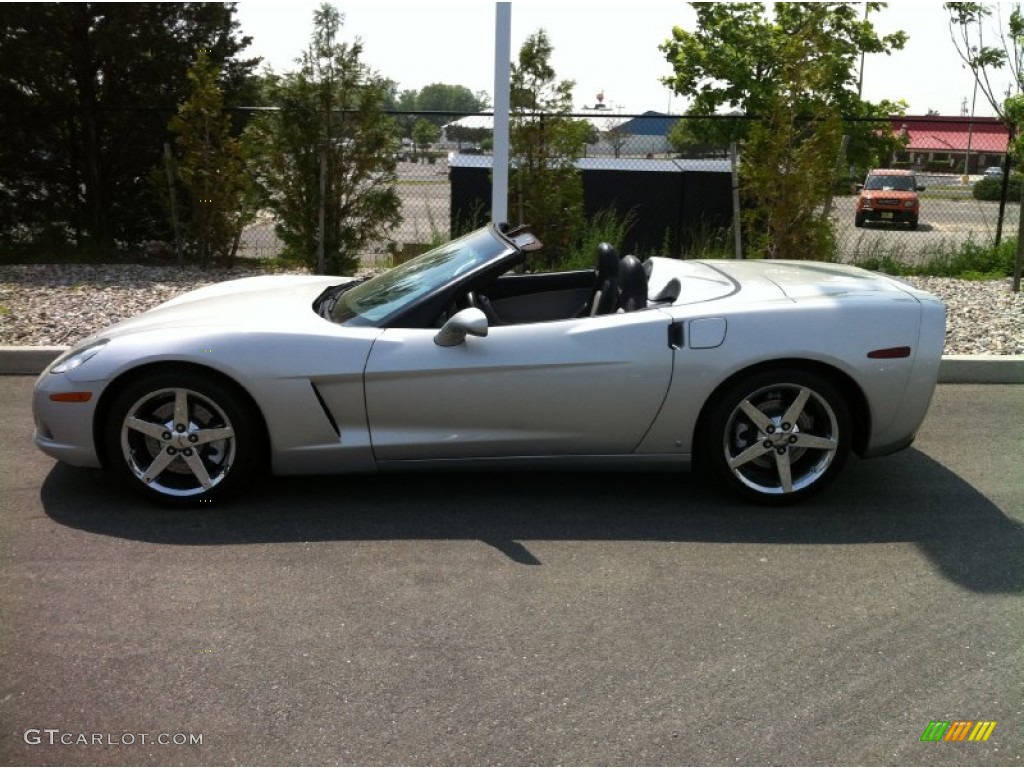 2007 Corvette Convertible - Machine Silver Metallic / Cashmere photo #4