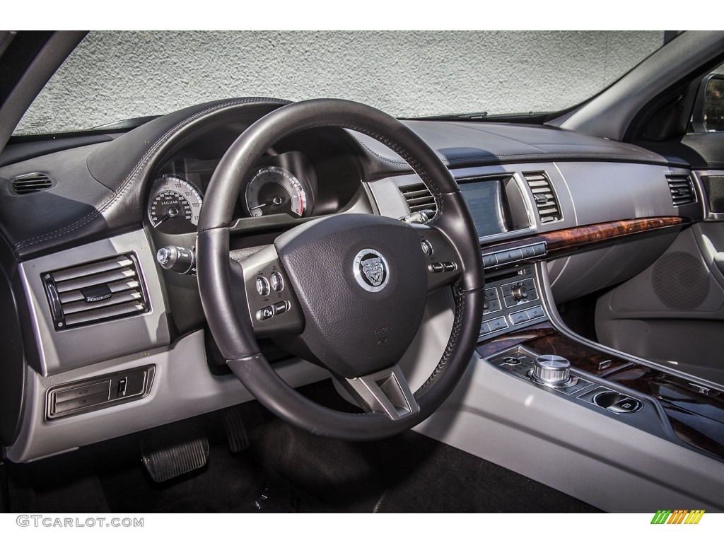 2009 Jaguar XF Luxury Dove/Charcoal Dashboard Photo #81388719