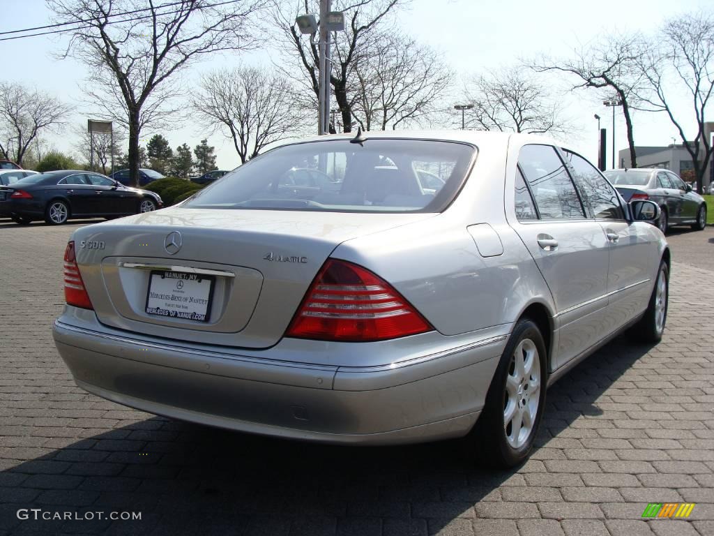 2004 S 500 4Matic Sedan - Brilliant Silver Metallic / Ash photo #3