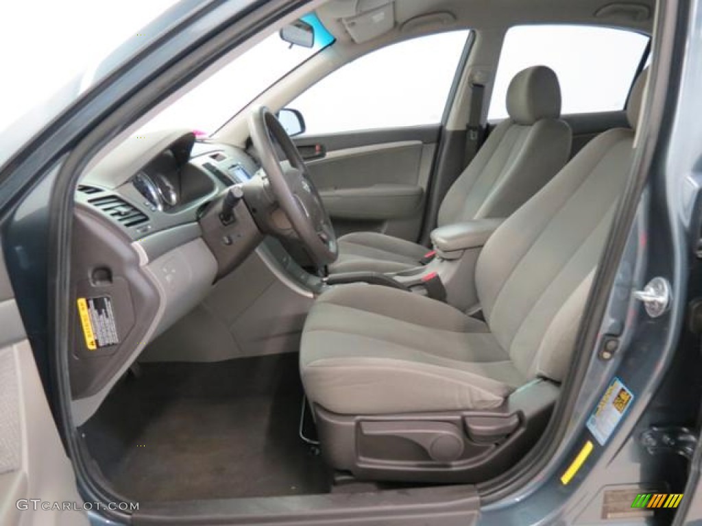 Gray Interior 2010 Hyundai Sonata GLS Photo #81389239