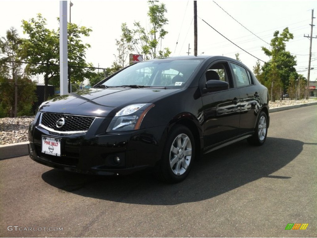 2012 Sentra 2.0 SR - Super Black / Charcoal photo #1