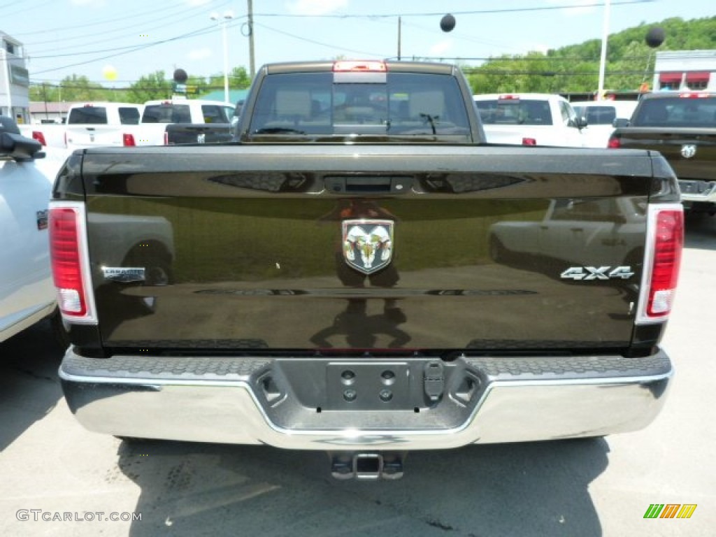 2013 3500 Laramie Crew Cab 4x4 Dually - Black Gold Pearl / Canyon Brown/Light Frost Beige photo #3