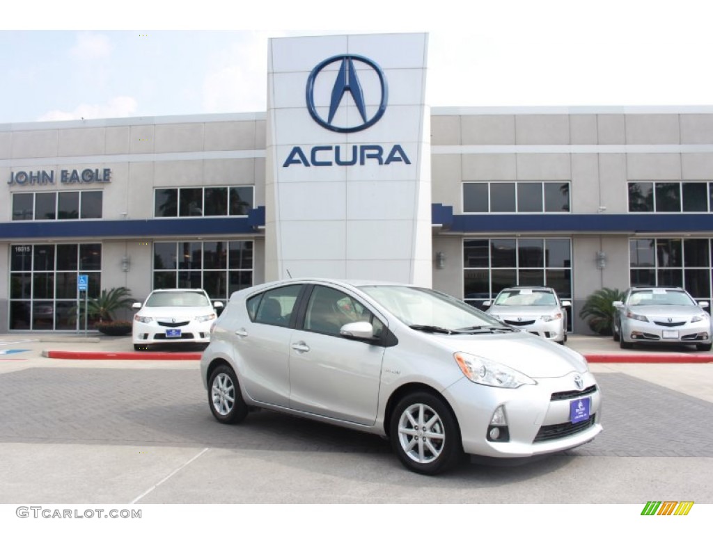 2012 Prius c Hybrid Four - Classic Silver Metallic / Black photo #1